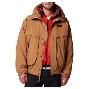 NWOT Columbia Men's Powderkeg Interchange Jacket - Camel Brown - small